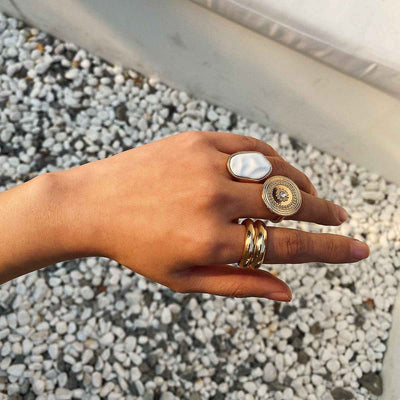 Geometric Ring Women's  3 PC Set