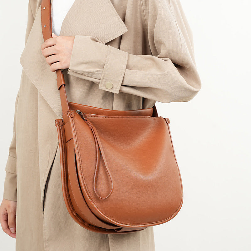 Genuine Leather Tote Bag - Cowhide Crossbody Shoulder Bag 3 in 1 Fashion Women Anti-Theft Backpack