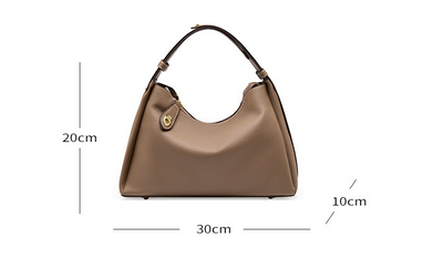 Genuine Leather Crossbody Bag - Versatile Shoulder Tote & Underarm Bag Genuine Leather Bag Crossbody Shoulder B