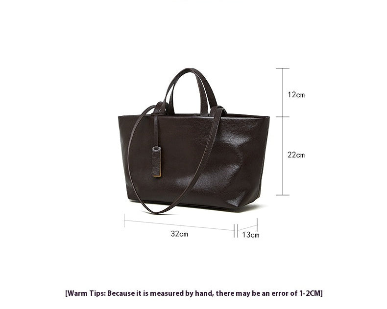 Genuine Leather Crossbody Bag - Versatile Underarm and Shoulder Bag Genuine Leather Bag Underarm Bag Shoulde
