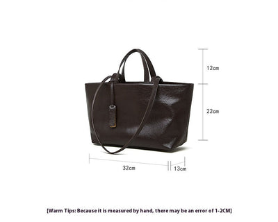 Genuine Leather Crossbody Bag - Versatile Underarm and Shoulder Bag Genuine Leather Bag Underarm Bag Shoulde