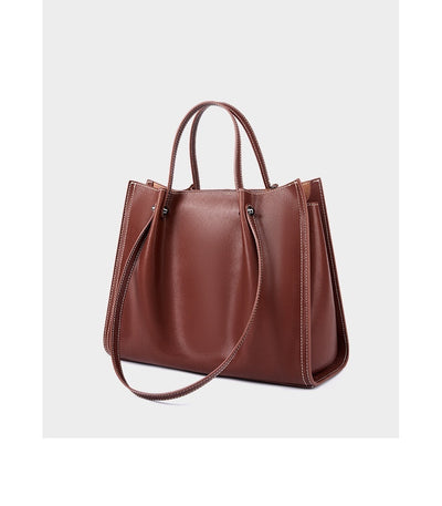 Genuine Leather Large Capacity Shoulder Bag Tote Bag