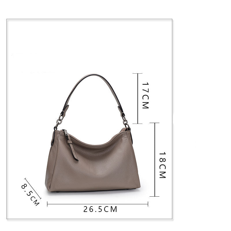 Genuine Leather Shoulder Bag Tote Bag Crossbody Bag  Versatile Handbag