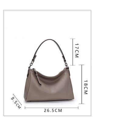 Genuine Leather Shoulder Bag Tote Bag Crossbody Bag  Versatile Handbag