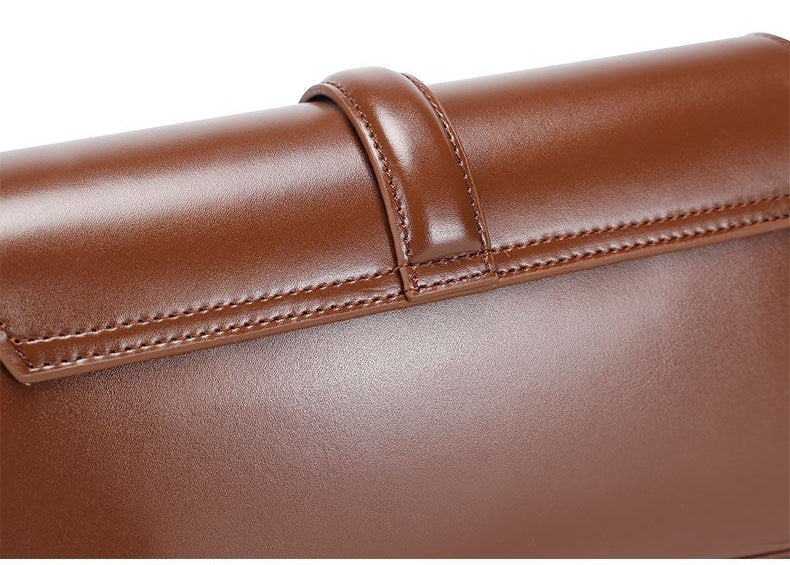 Genuine Leather Crossbody Bag - Stylish Underarm Tote and Baguette Shoulder Bag Genuine Leather Underarm Bag Tote Bag Ba