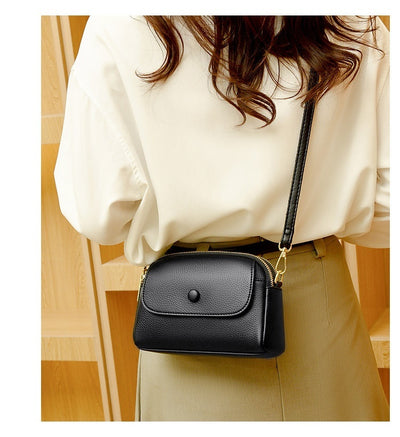 Vegan Leather Lightweight Soft Leather  Crossbody Bag Shoulder  Bag