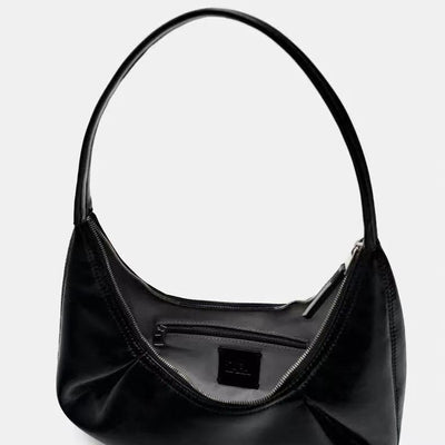 Vegan Leather Shoulder Bag - Selenodont Underarm Tote Bag Vegan Leather Selenodont Shoulder Bag Un