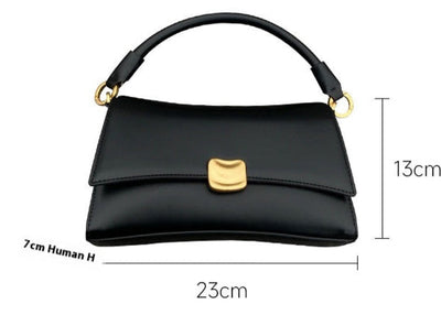 Vegan Leather Baguette Bag - Versatile Crossbody, Shoulder & Tote Bag Vegan Leather Underarm Baguette Bag Cros