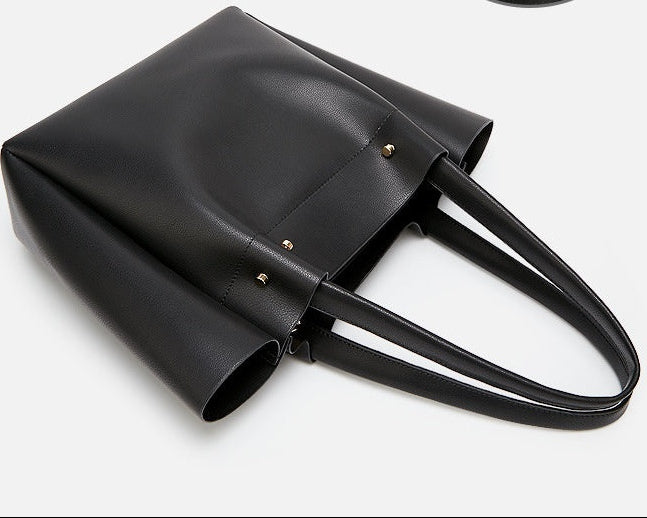 Vegan Leather Shoulder Tote Bag Large Capacity Tote Bag Vegan Leather Shoulder Tote Bag Large Ca