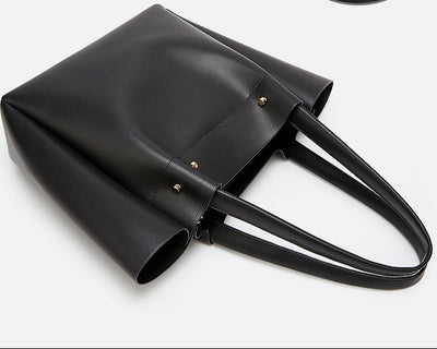 Vegan Leather Shoulder Tote Bag Large Capacity Tote Bag Vegan Leather Shoulder Tote Bag Large Ca