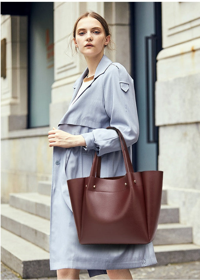 Vegan Leather Shoulder Tote Bag Large Capacity Tote Bag Vegan Leather Shoulder Tote Bag Large Ca