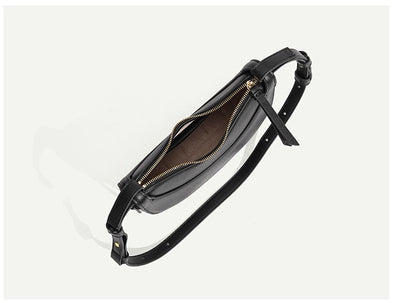 Genuine Leather Bag Tote Bag Crescent Shape Bag