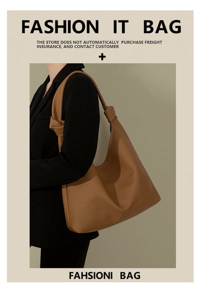 Vegan Soft Leather Tote Bag  Shoulder Bag Large Capacity