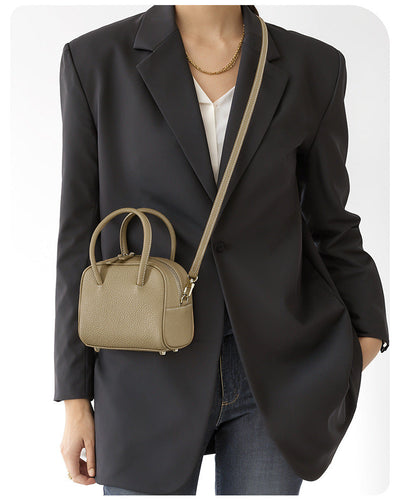 Genuine Leather Crossbody Bag - Stylish Shoulder Tote for Everyday Use Genuine Leather Crossbody Bag Shoulder B