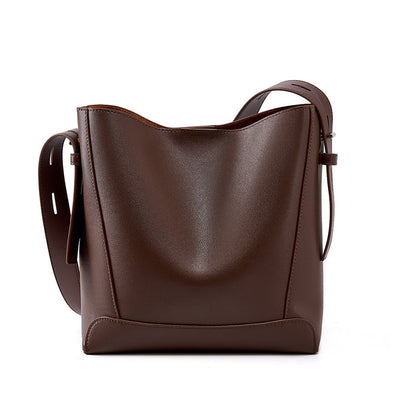 Women's Leather Crossbody Bag - Stylish & Versatile Genuine Leather Shoulder Handbag Brown 3 in 1 Fashion Women Anti-Theft Backpack