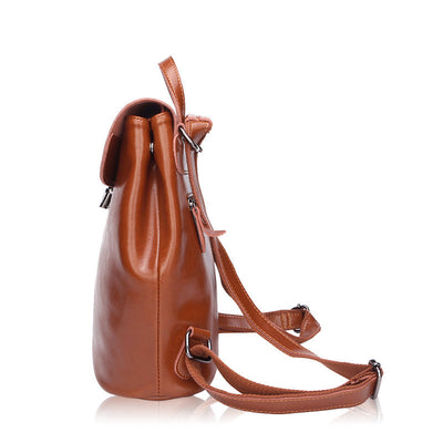 Genuine leather Women Backpack