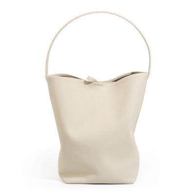 Genuine Leather Large Capacity One-shoulder Bucket Bag