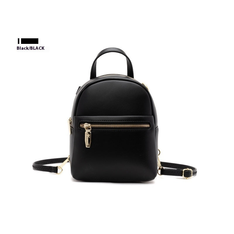 Vegan Leather Versatile Large Capacity Mini Backpack