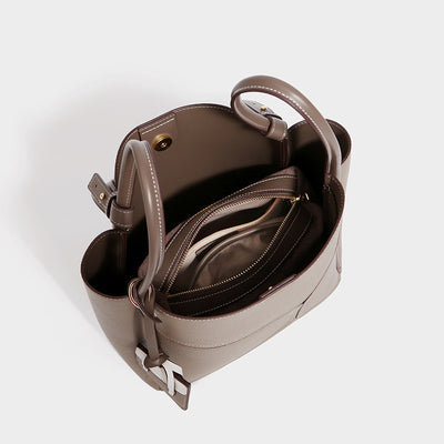 Genuine Leather Large Capacity Underarm Bag Shoulder Bag Tote Bag