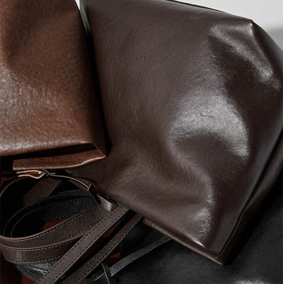 Genuine Leather Crossbody Bag - Versatile Underarm and Shoulder Bag Genuine Leather Bag Underarm Bag Shoulde