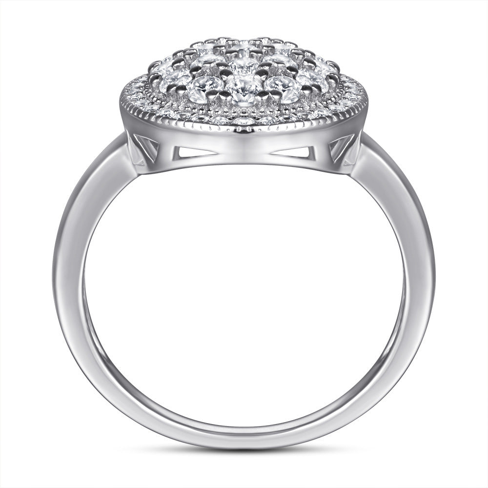S925 Silver Ring Zircon Ring