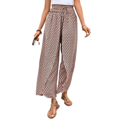 Comfortable  Floral Wide-leg Pants