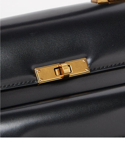 Vegan  Leather Glossy Portable  Women Bag