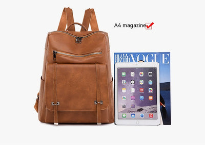 Vegan Leather Women's Backpack with Large Capacity Vegan Leather Large Capacity Women's Ba