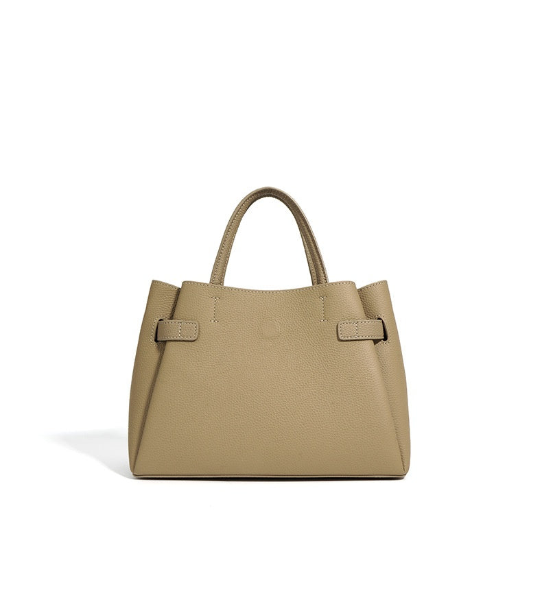 Authentic Leather Tote Bag - Versatile Shoulder and Crossbody Bag Authentic Leather Tote Bag