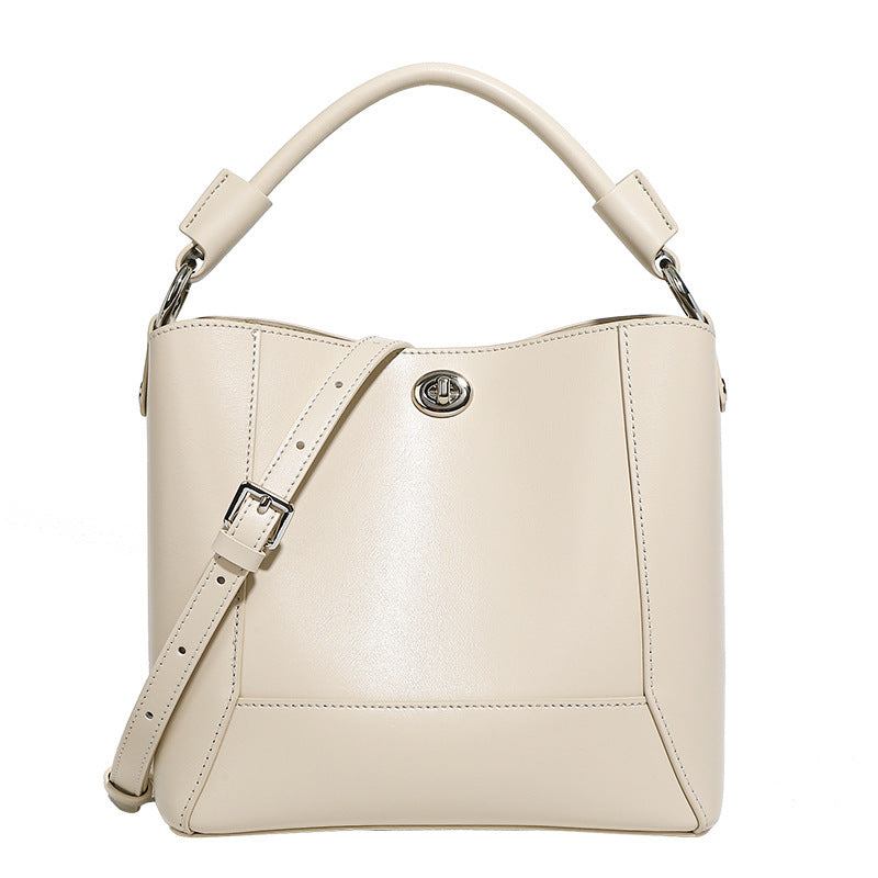 Genuine Leather Women's Shoulder Tote Bag Crossbody Bag Bucket Bag