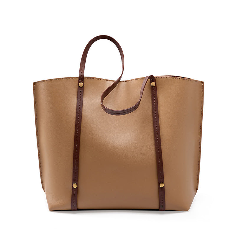 Genuine Soft Leather Large Capacity Totes Bag Shoulder Bag