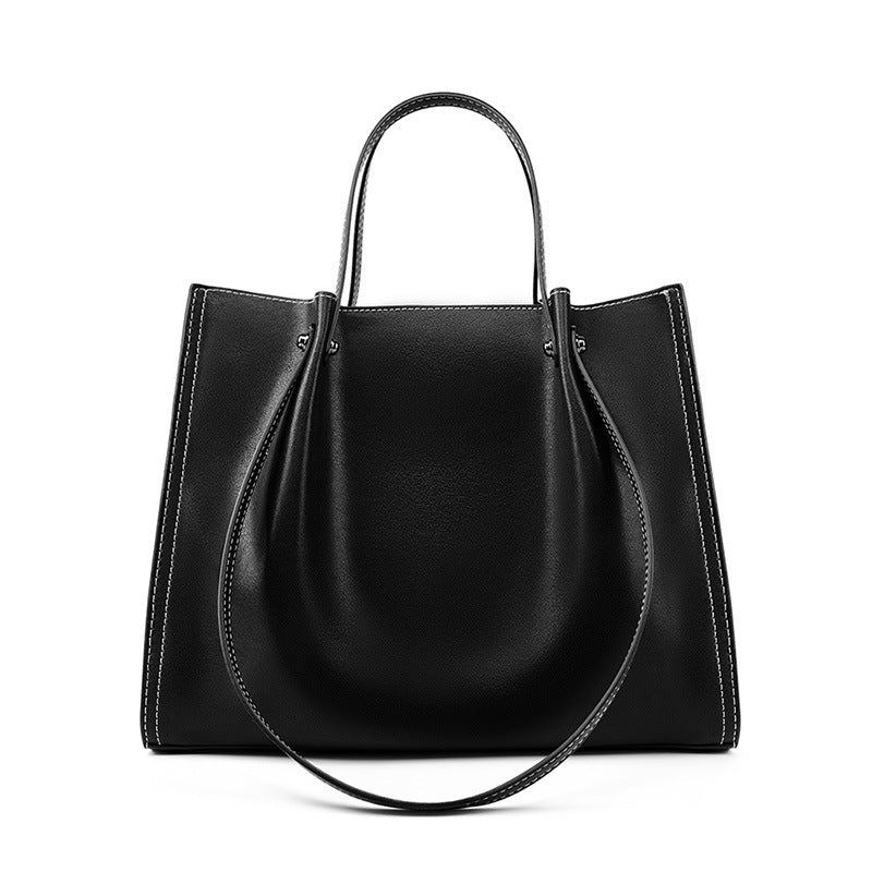 Genuine Leather Large Capacity Shoulder Bag Tote Bag