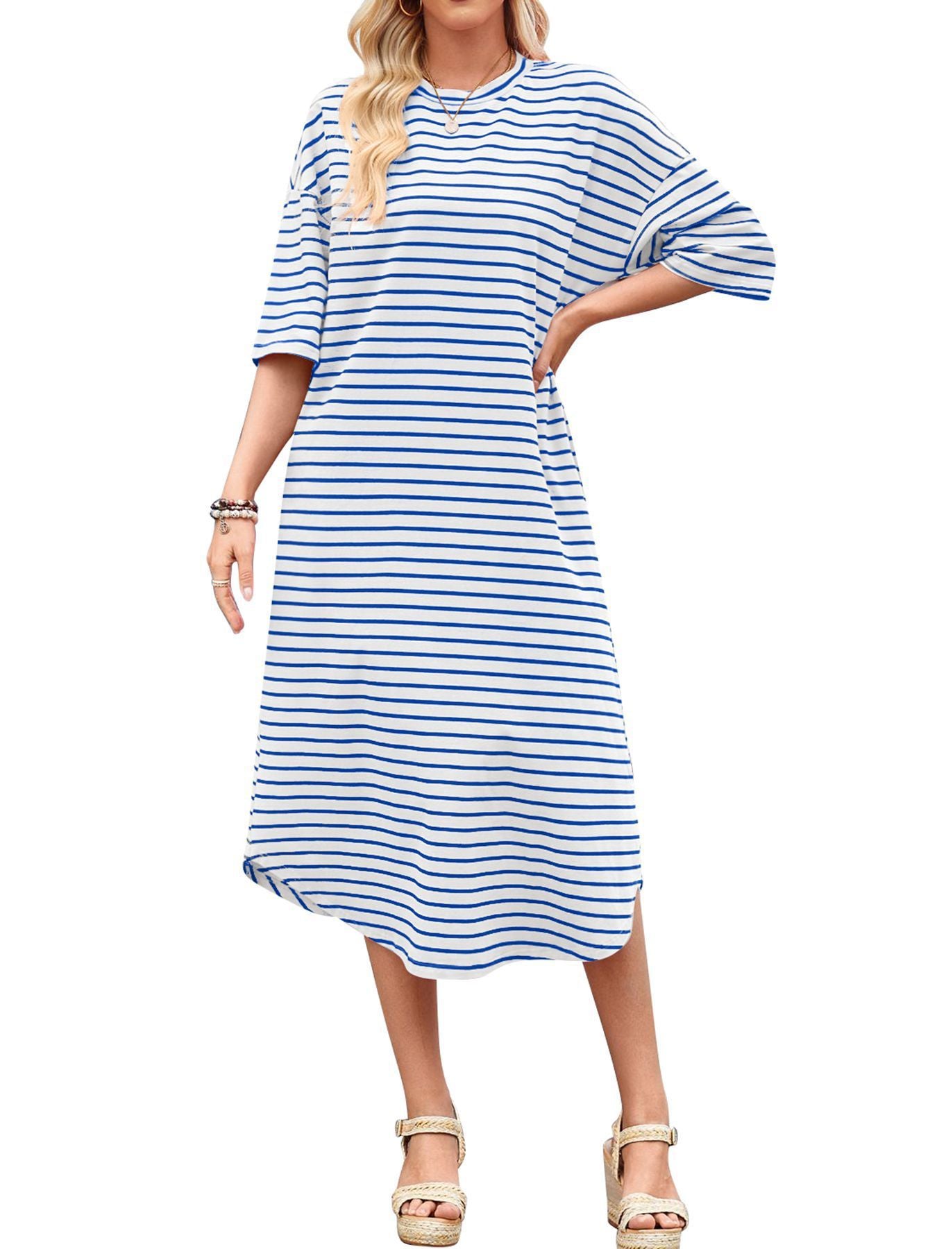 Summer Casual Striped Dress For Women