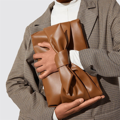 Vegan Leather Clutch Underarm Bag Large Capacity Bag