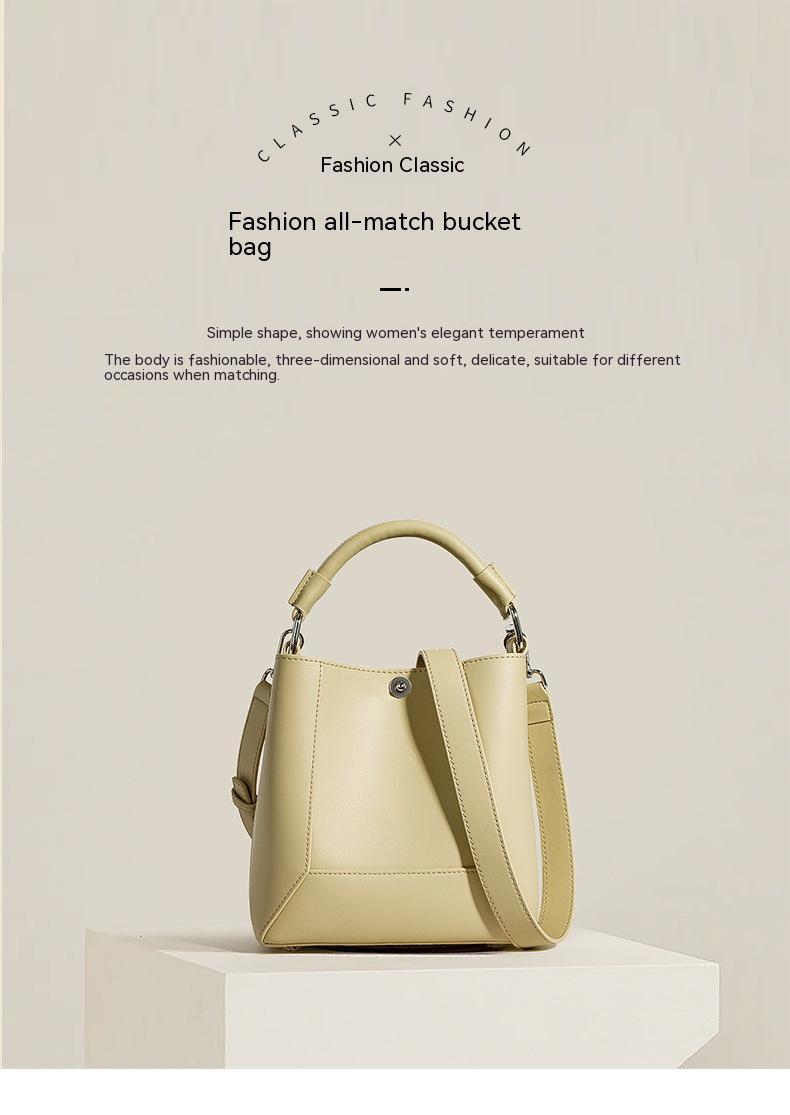 Genuine Leather Tote Bag Shoulder Bag Crossbody bag  Bucket Bag