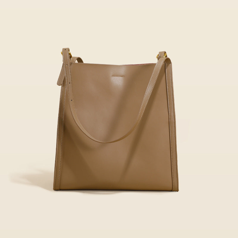 Genuine Leather Shoulder  Bag Large Capacity Tote Bag