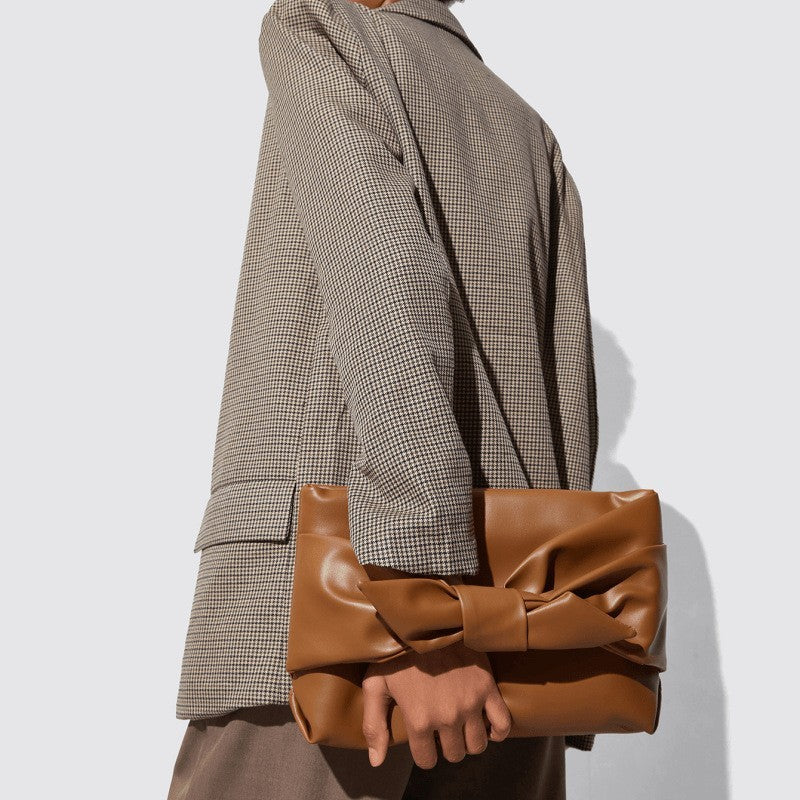 Vegan Leather Clutch Underarm Bag Large Capacity Bag