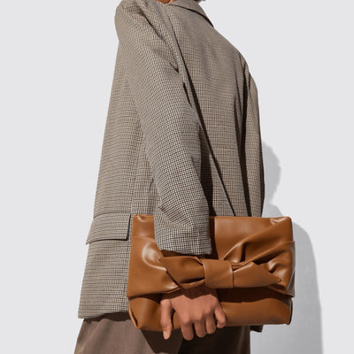 Vegan Leather Clutch Underarm Bag Large Capacity Bag