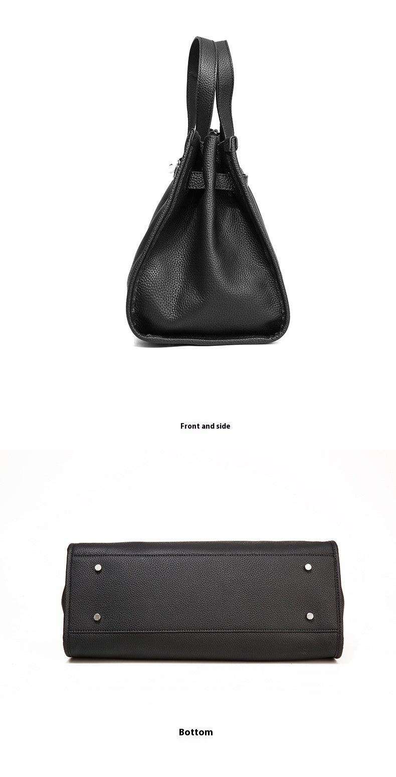 Genuine Leather Crossbody Bag with Locker Design and Large Capacity 3 in 1 Fashion Women Anti-Theft Backpack