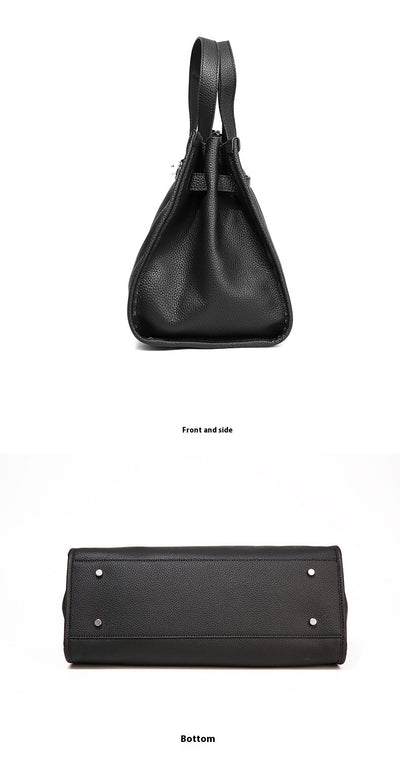 Genuine Leather Crossbody Bag with Locker Design and Large Capacity 3 in 1 Fashion Women Anti-Theft Backpack