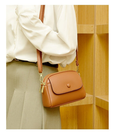 Vegan Leather Lightweight Soft Leather  Crossbody Bag Shoulder  Bag