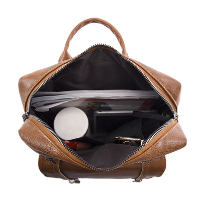 Vegan Leather Women's Backpack with Large Capacity Vegan Leather Large Capacity Women's Ba