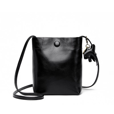 Mini  Casual  Genuine Leather Women Shoulder bag