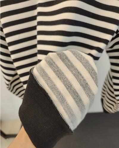 Knitted Thick Casual Striped Pullovers Women