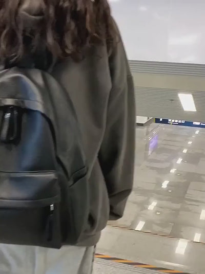 Vegan Leather Backpack - Lightweight and Stylish Backpack for Daily Use