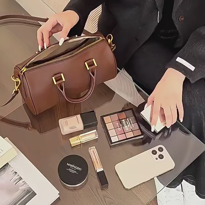 Genuine Leather Crossbody Bag - Versatile Shoulder and Tote Bag