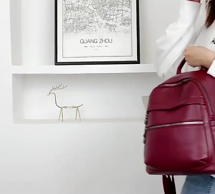 Vegan Leather Backpack - Eco-Friendly Fashion for Your Adventures