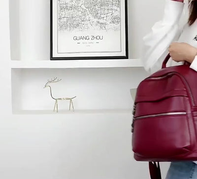 Vegan Leather Backpack - Eco-Friendly Fashion for Your Adventures