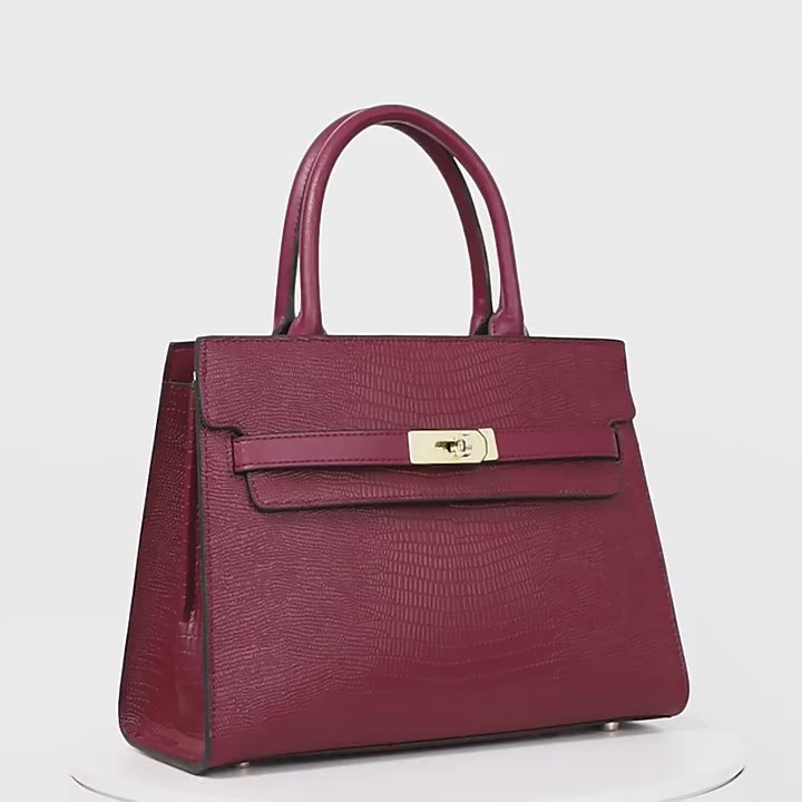 Genuine Leather Tote Bag - Large Capacity Underarm Crossbody Shoulder Bag