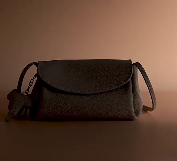 Genuine Leather Crossbody Bag for Underarm and Shoulder Use